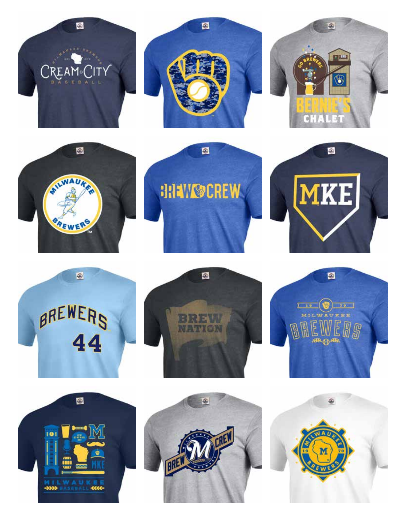 Robin Yount Brewers Home Run T-Shirt from Homage. | Gold | Vintage Apparel from Homage.